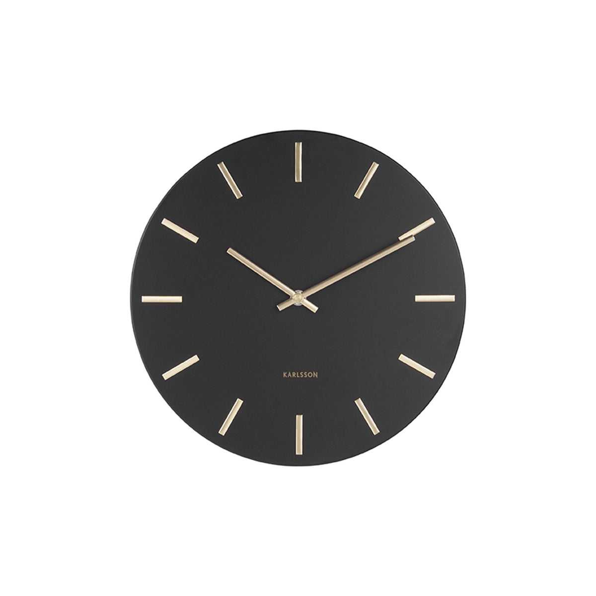 Karlsson wandklok Charm - zwart - Ø30cm