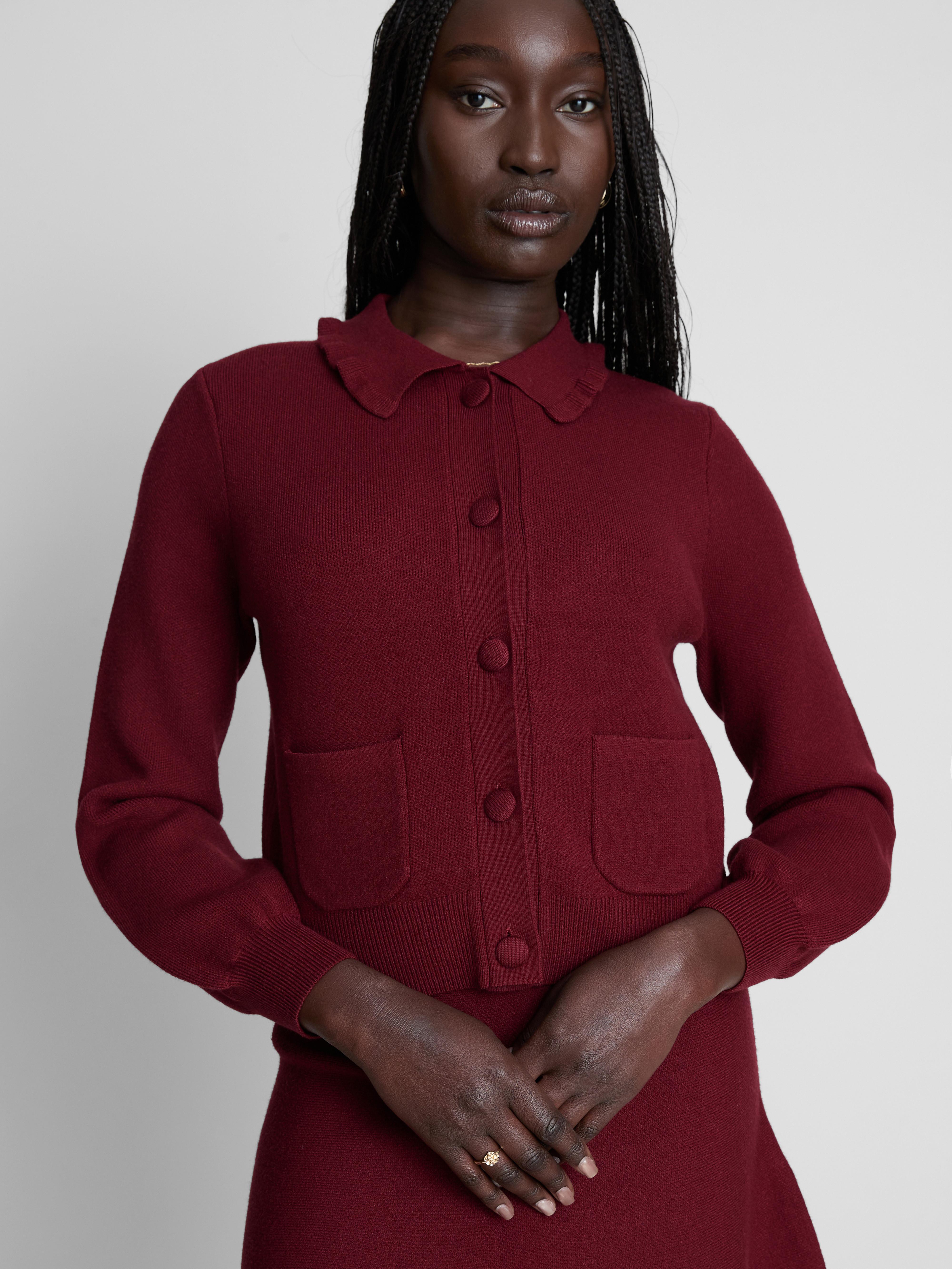 Frill Collar Cardigan