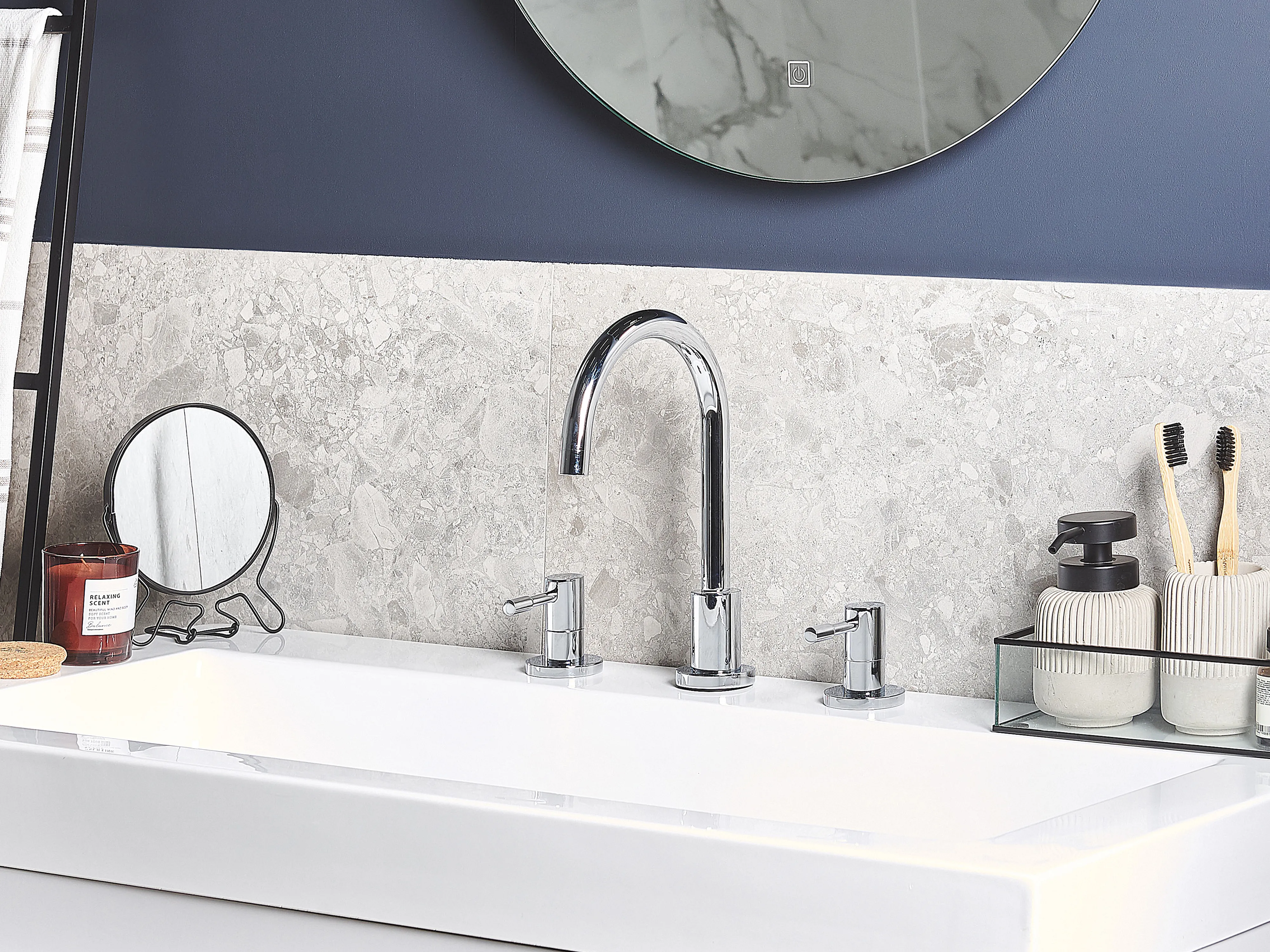 Basin Mixer Tap SIPI Brass Silver