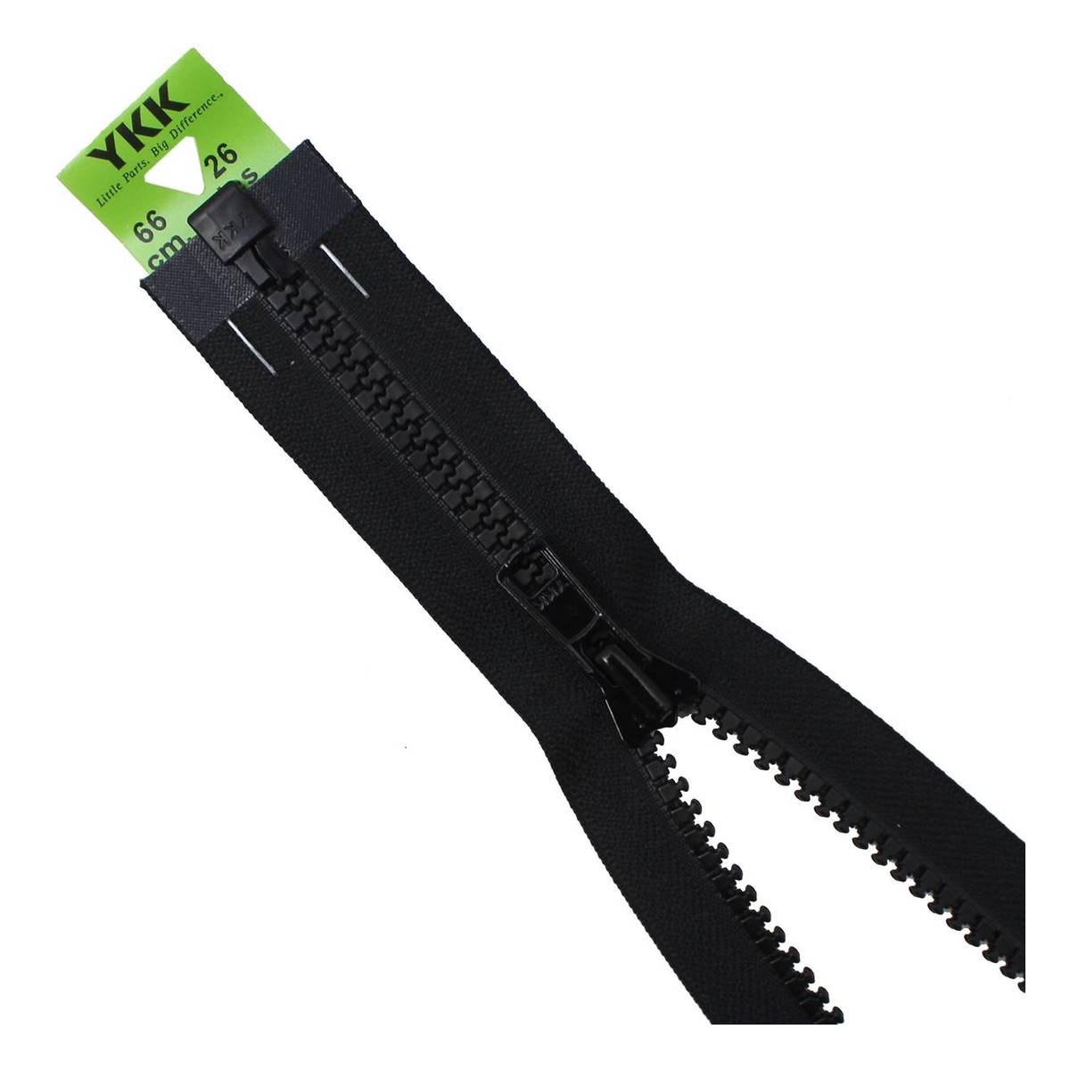 YKK Heavy Weight Open End Zip 66cm Black
