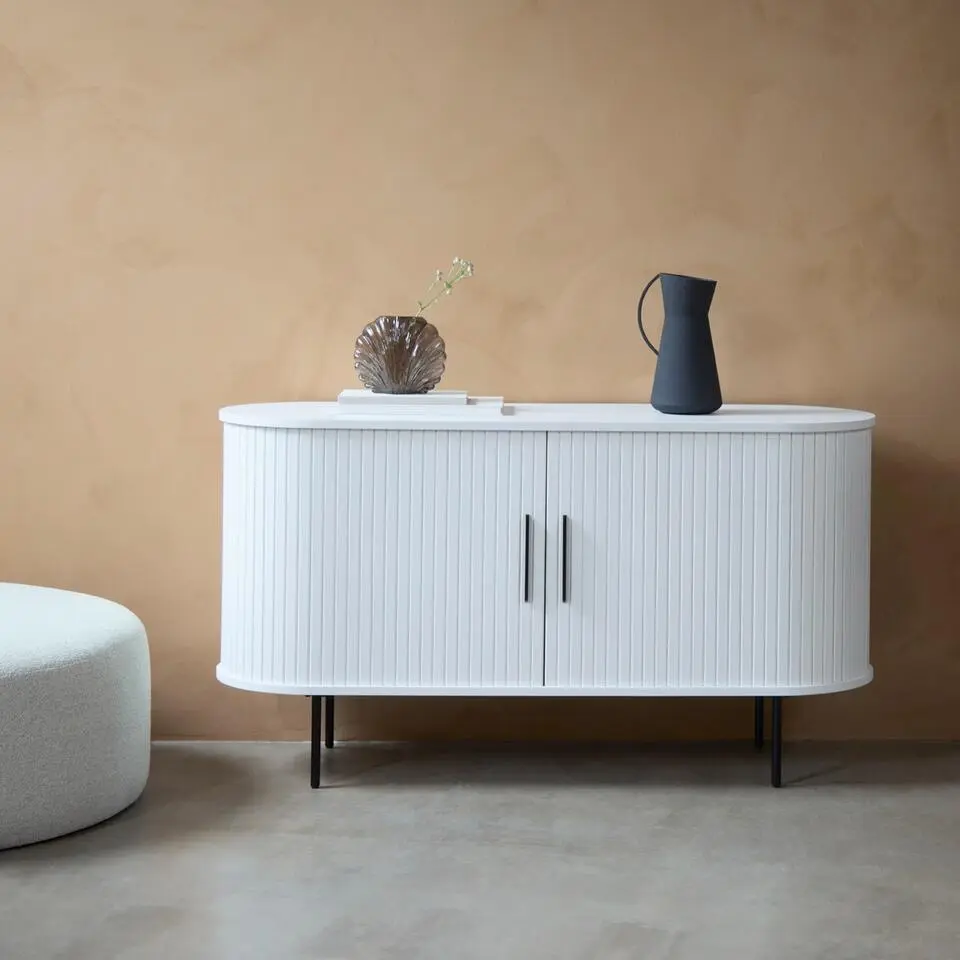 Dressoir Wit Eikenhout - 120x45x76cm - Nola