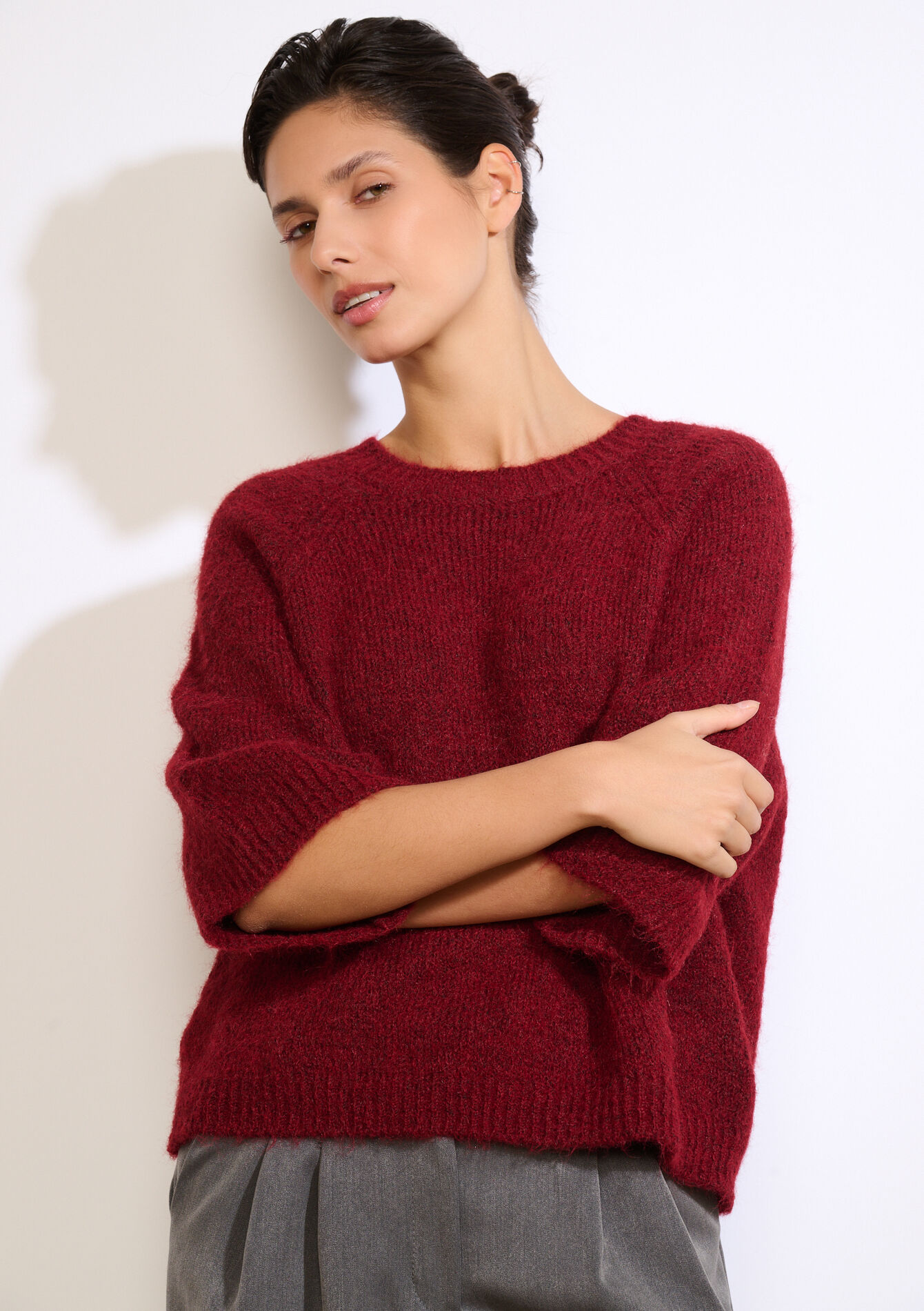 Losvallende structuurtrui