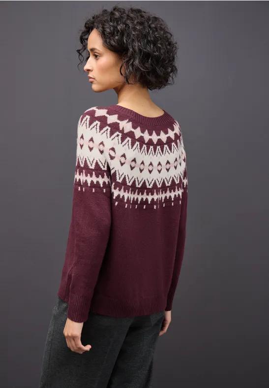 Pullover im Norweger-Look