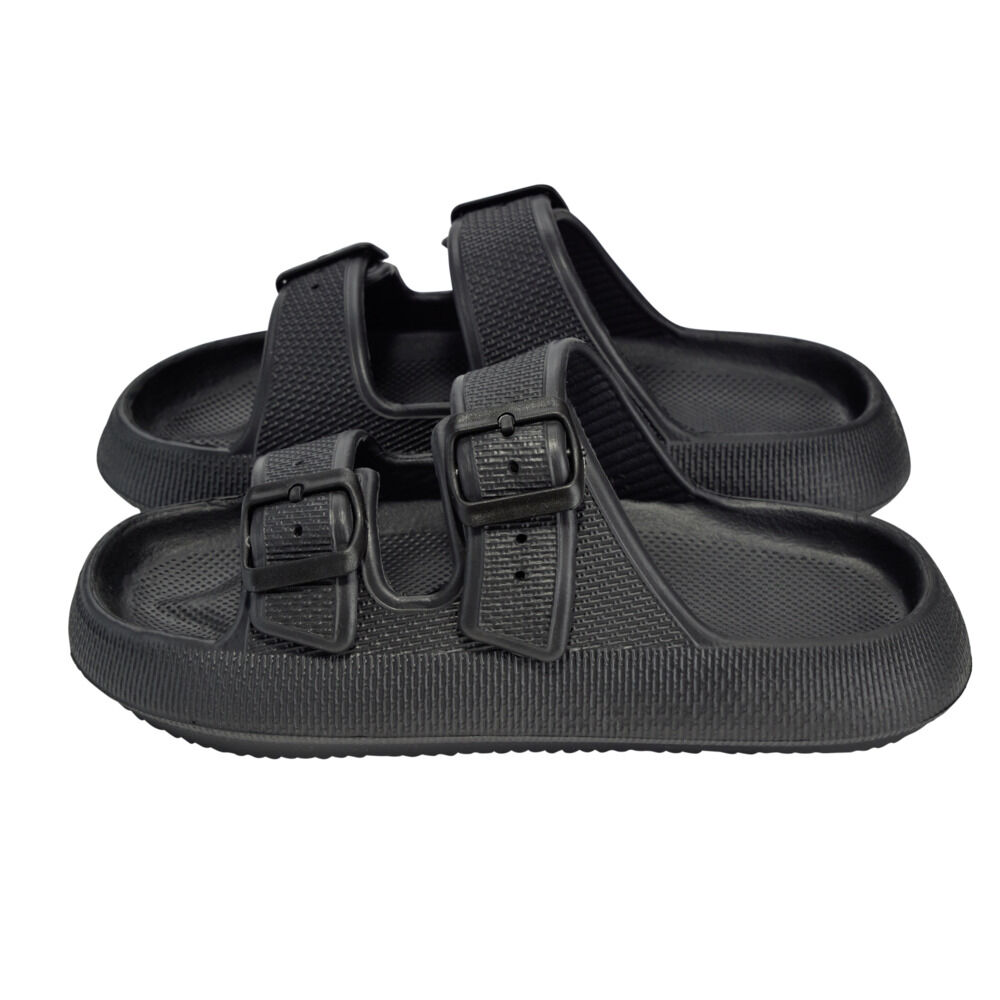 Sandales unisex 2 brides plastique noir 38/39