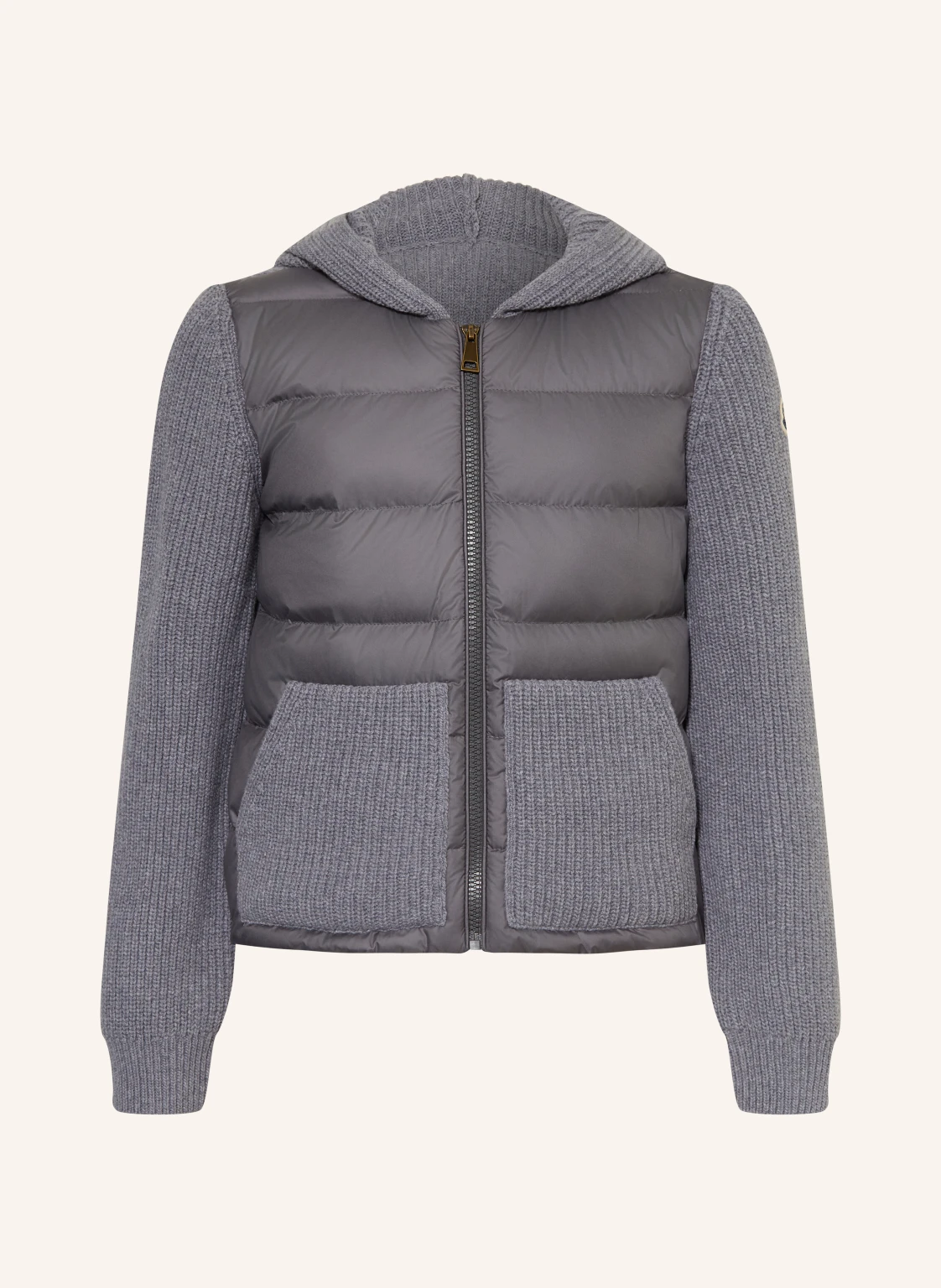 MONCLER enfant Daunenjacke im Materialmix