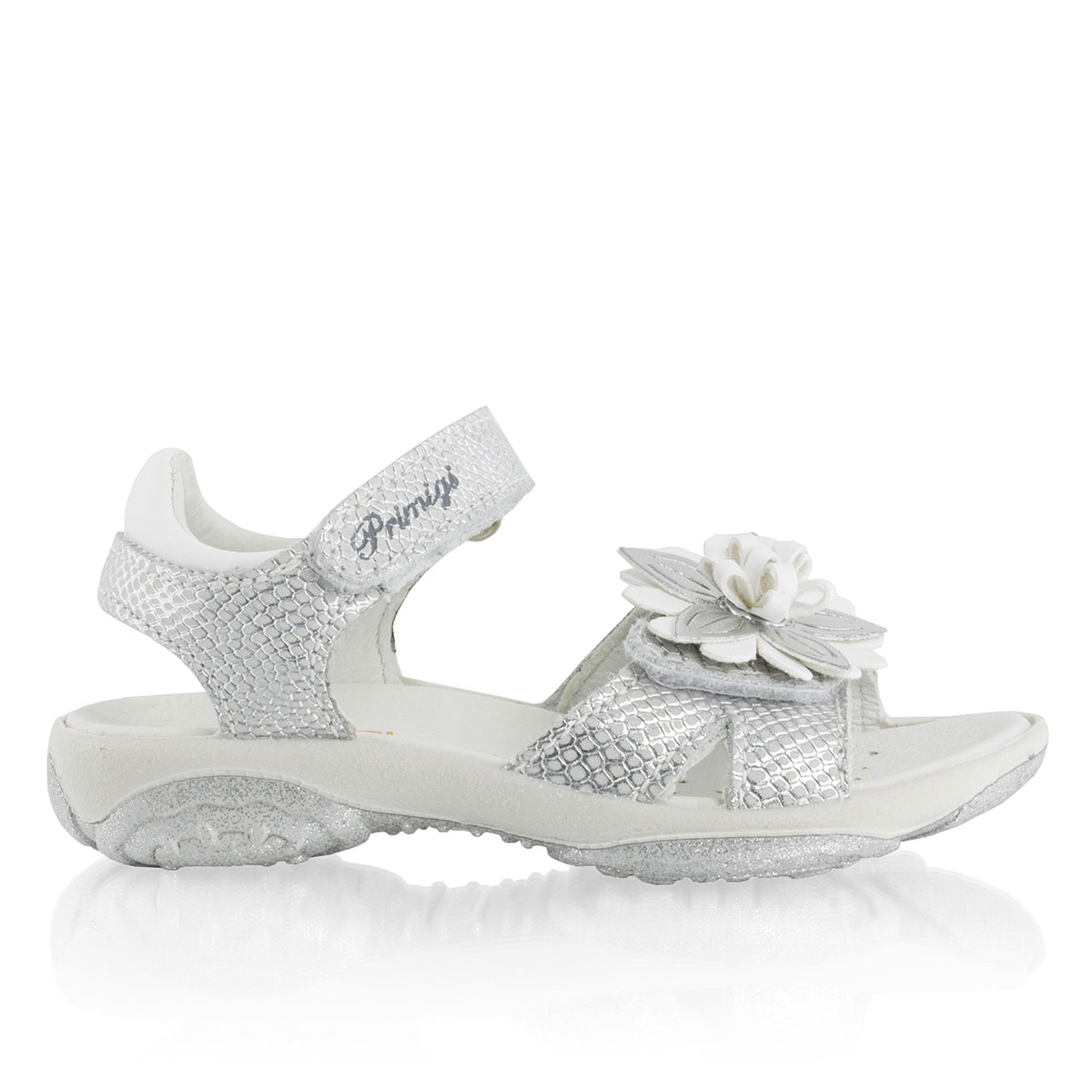 Russell & Bromley PR.FLOWER Floral Trim Velcro Sandal