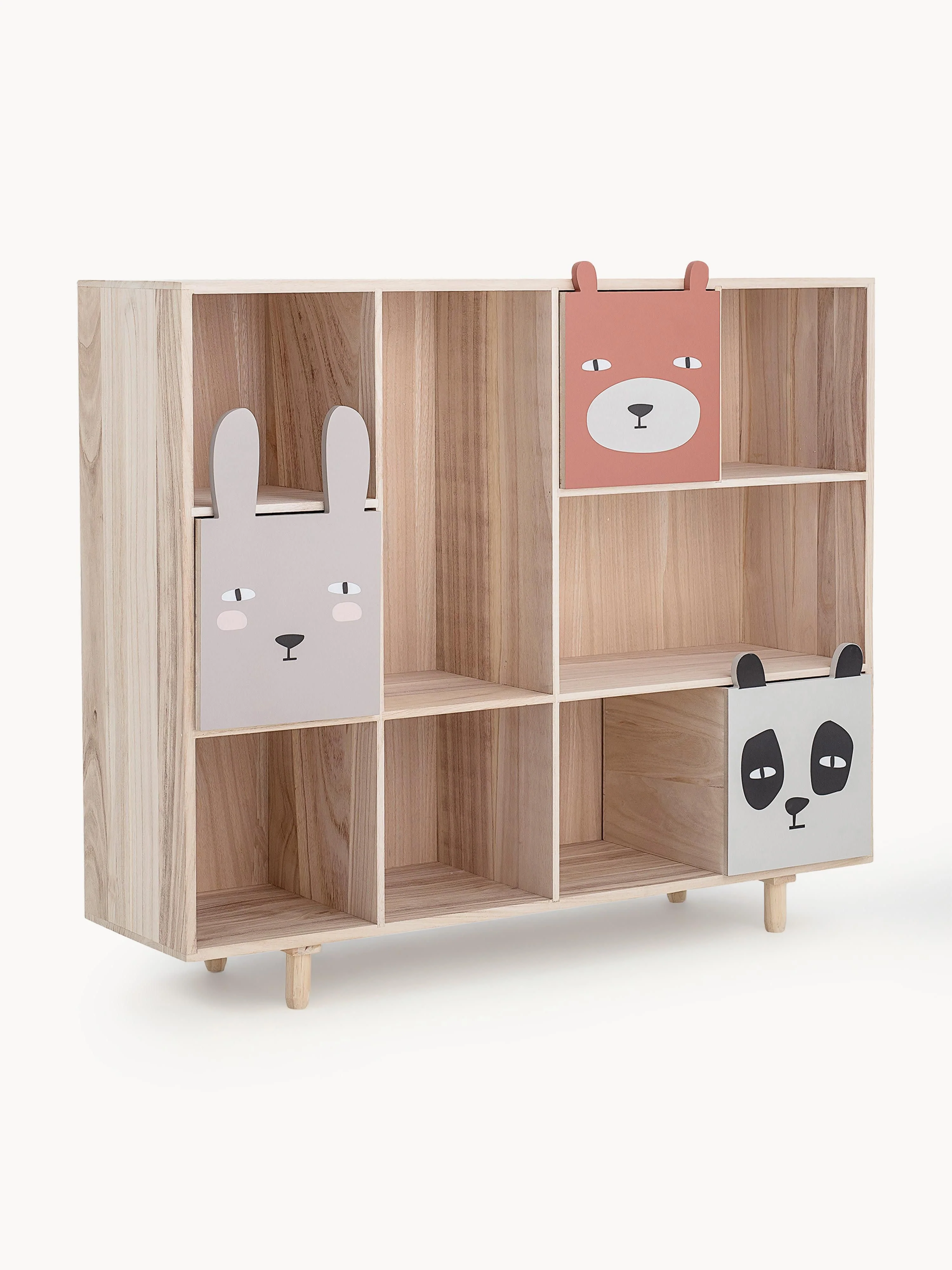 Kinder-Holzregal Calle mit Schubladen