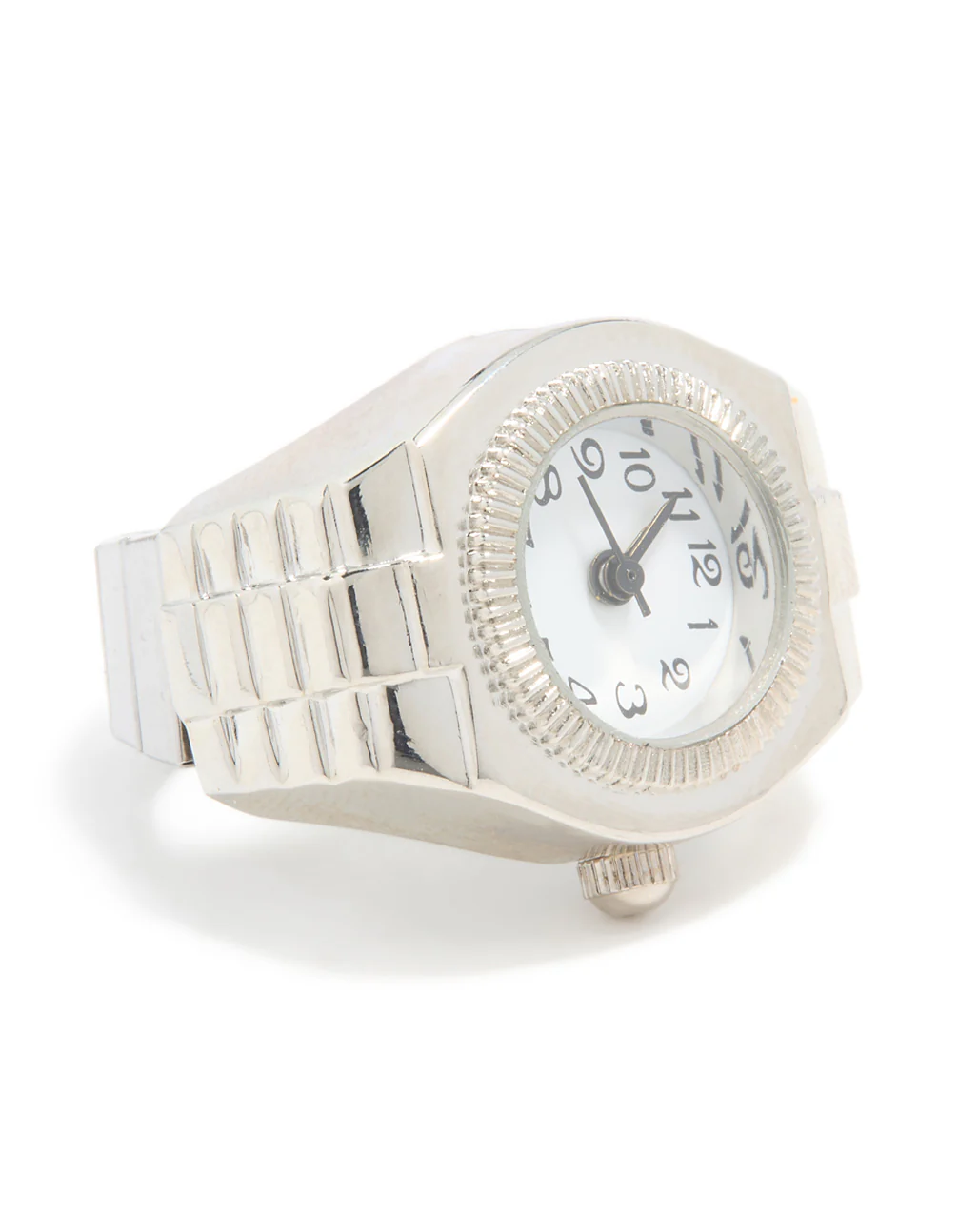 Silver Statement Watch Ring