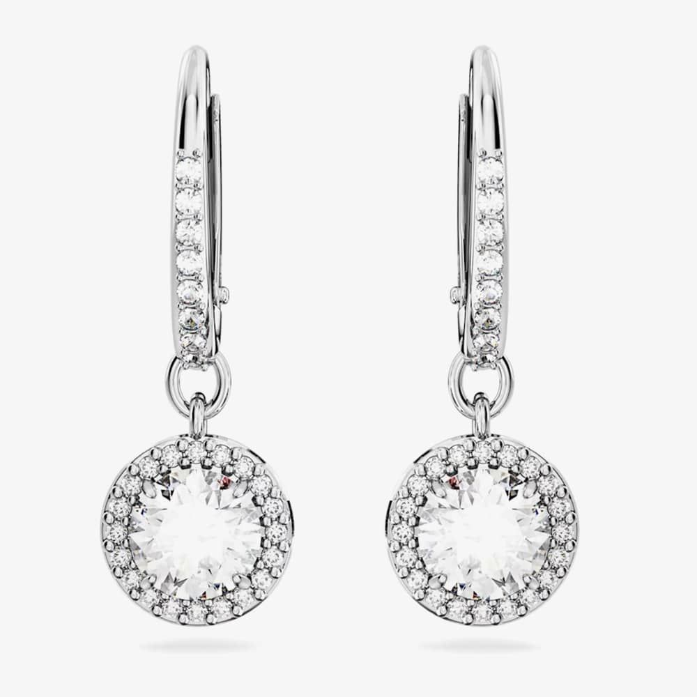 Swarovski Swarovski Ladies Constella Silver Dropper Hoop Earrings 5636270