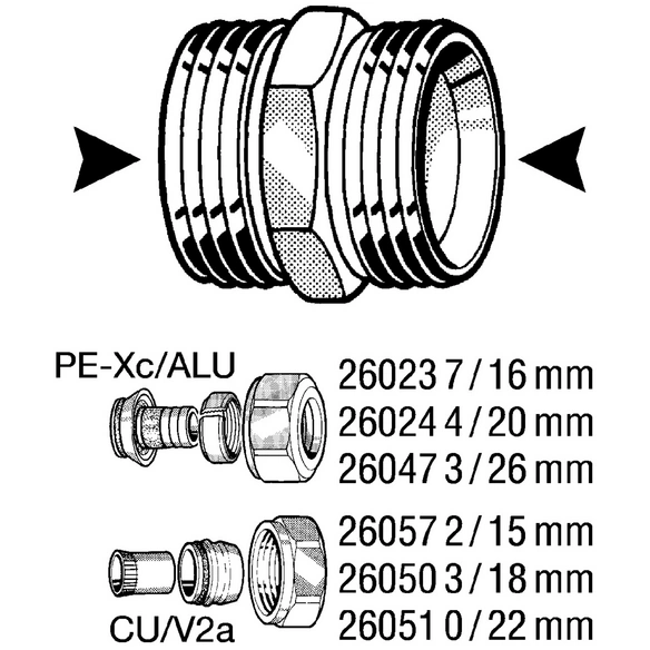 Schraubsystem, Messing