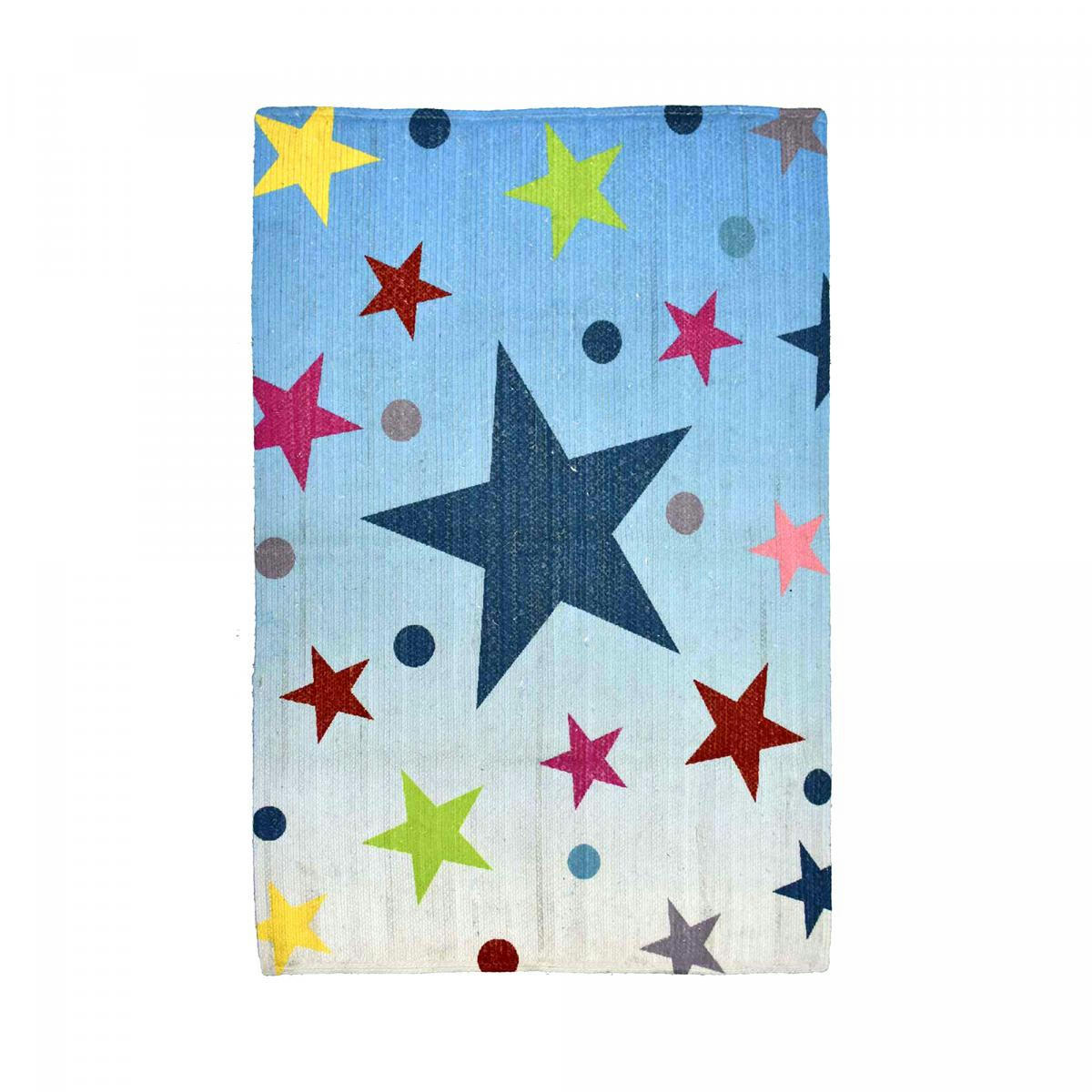 ETOILE REVERSIBLE - Tapis enfant multicolore 120x170