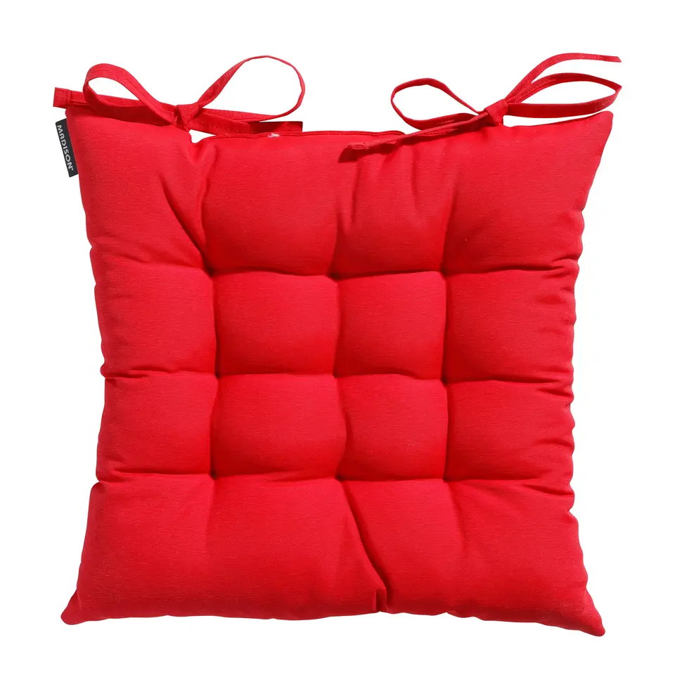 Madison - Zitkussen Toscane Panama red - Ca. 46x46 cm - Set van 4