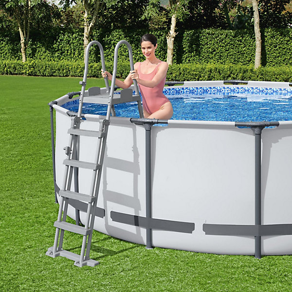 BESTWAY Echelle pour piscine hors sol jusqu'à hateur 132 cm - 2 x 4 marches