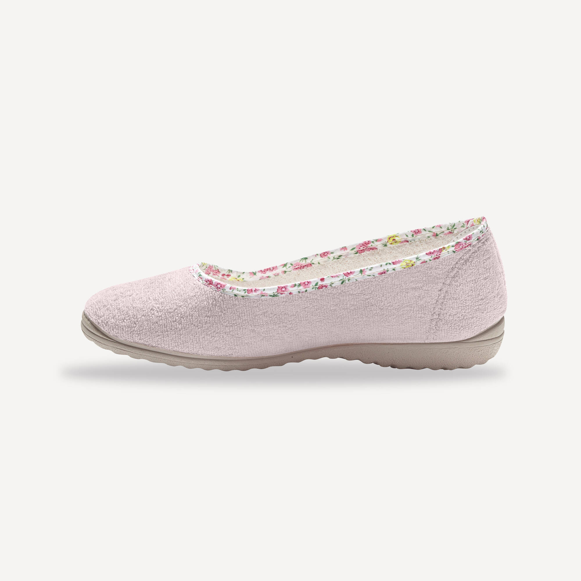 Ballerine d'intérieur éponge unie