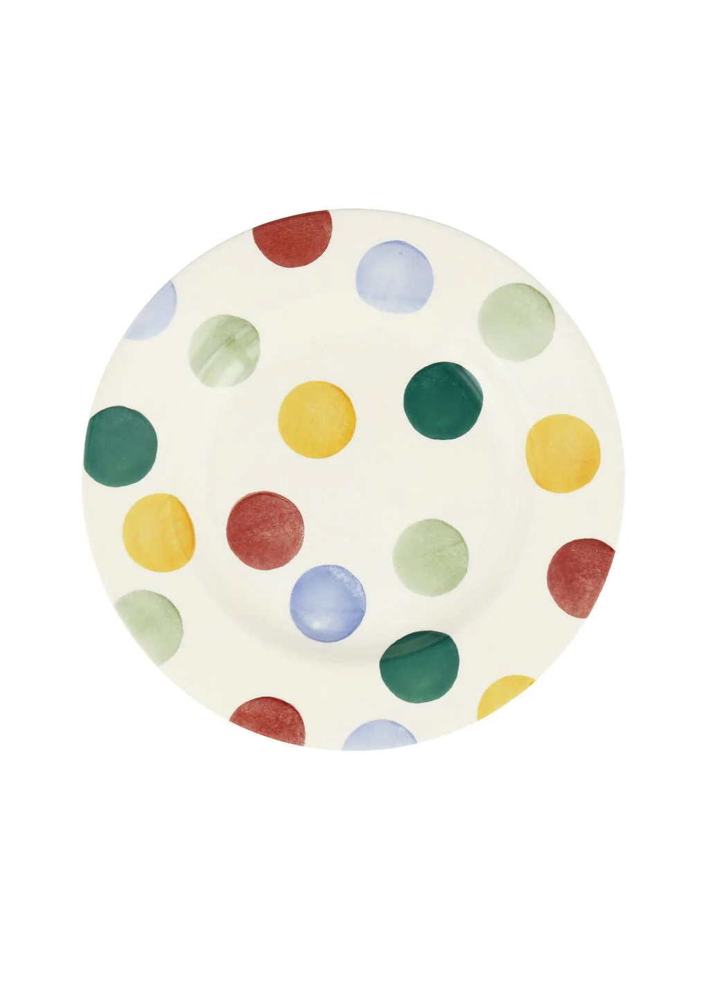 Seconds Big Polka Dots Medium Dinner Plate, 8.5 Inch