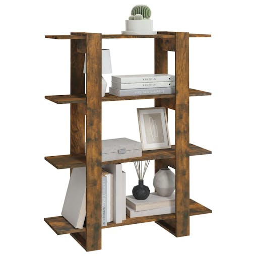 NNEVL Book Cabinet/Room Divider Smoked Oak 100x30x123.5 cm