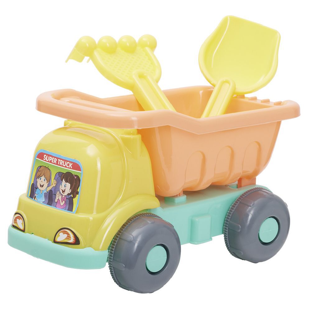 Set jeu de plage Funky camion râteau pelle