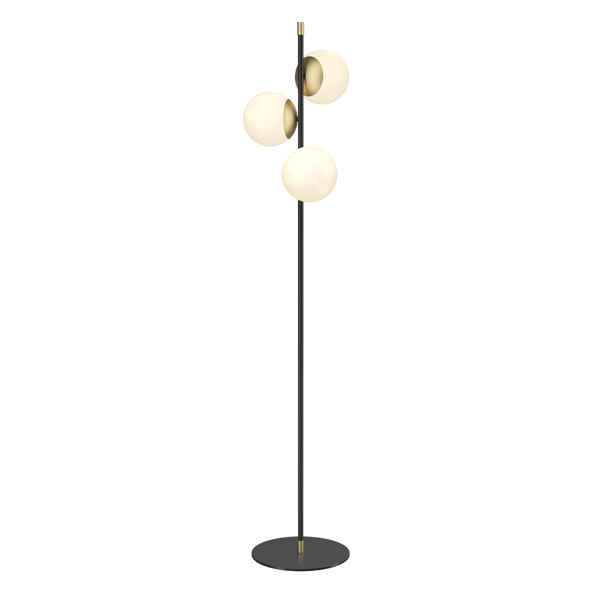 Lampa podłogowa złoto-czarno-biała NOSTALGIA 3xE14x40W Maytoni