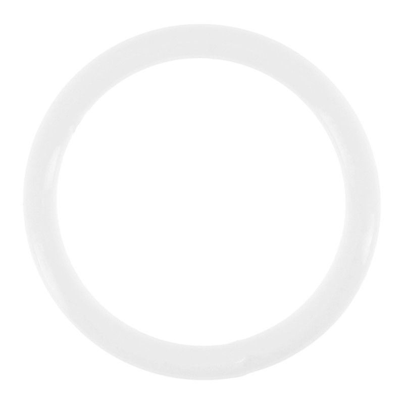 Anneau en métal Horizon blanc brillant Ø 42 mm 10 pièces MOBOIS