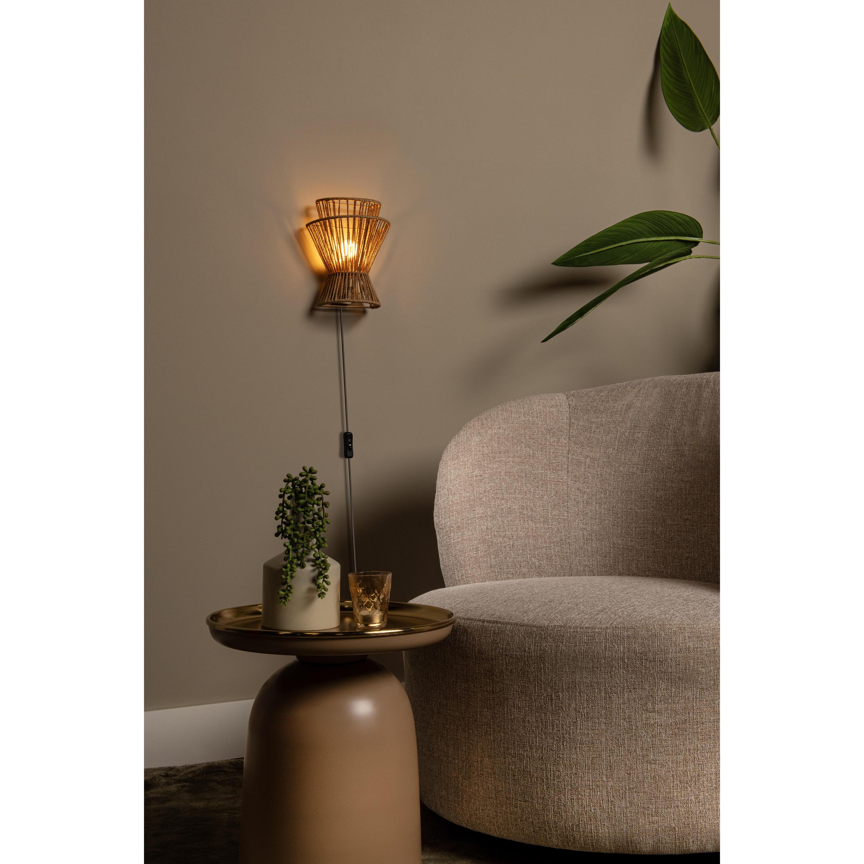 Tasman wandlamp naturel