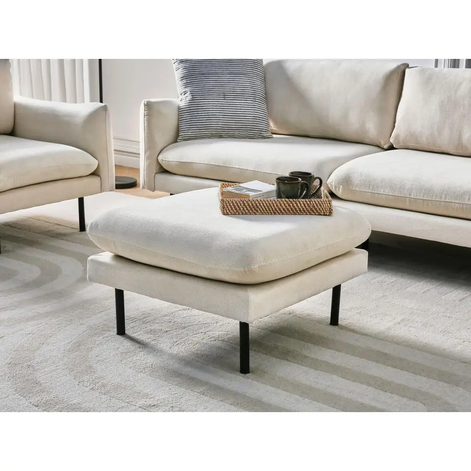 VINTERBRO - Ottomaan - Lichtbeige - Polyester