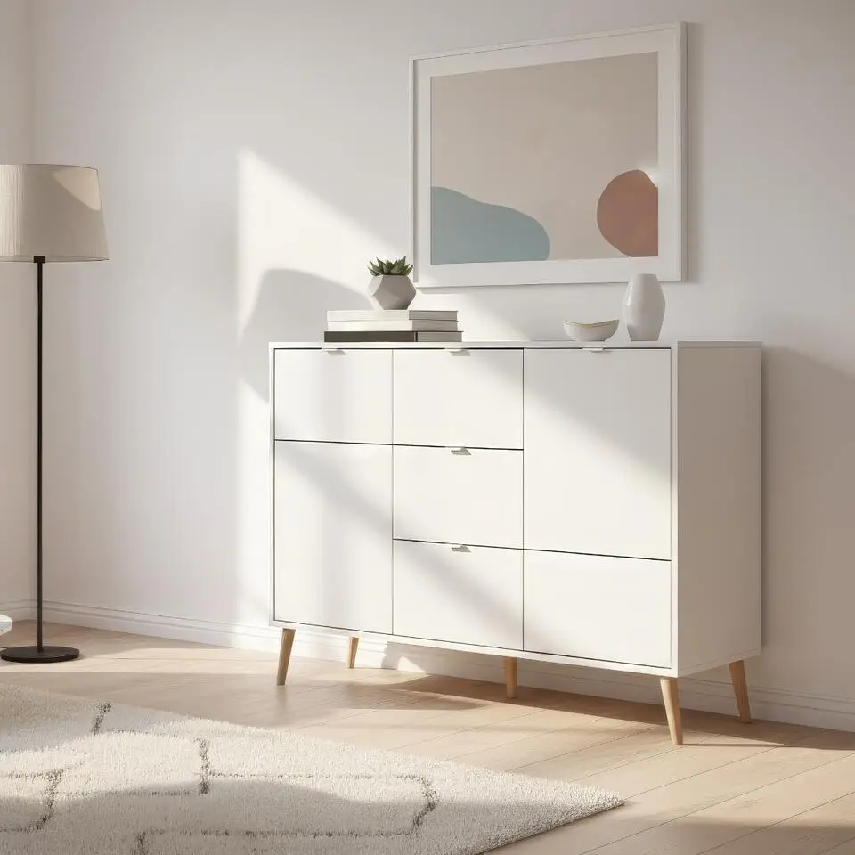 Calicosy - KLINT Dressoir - Wit - 115x40x90 cm