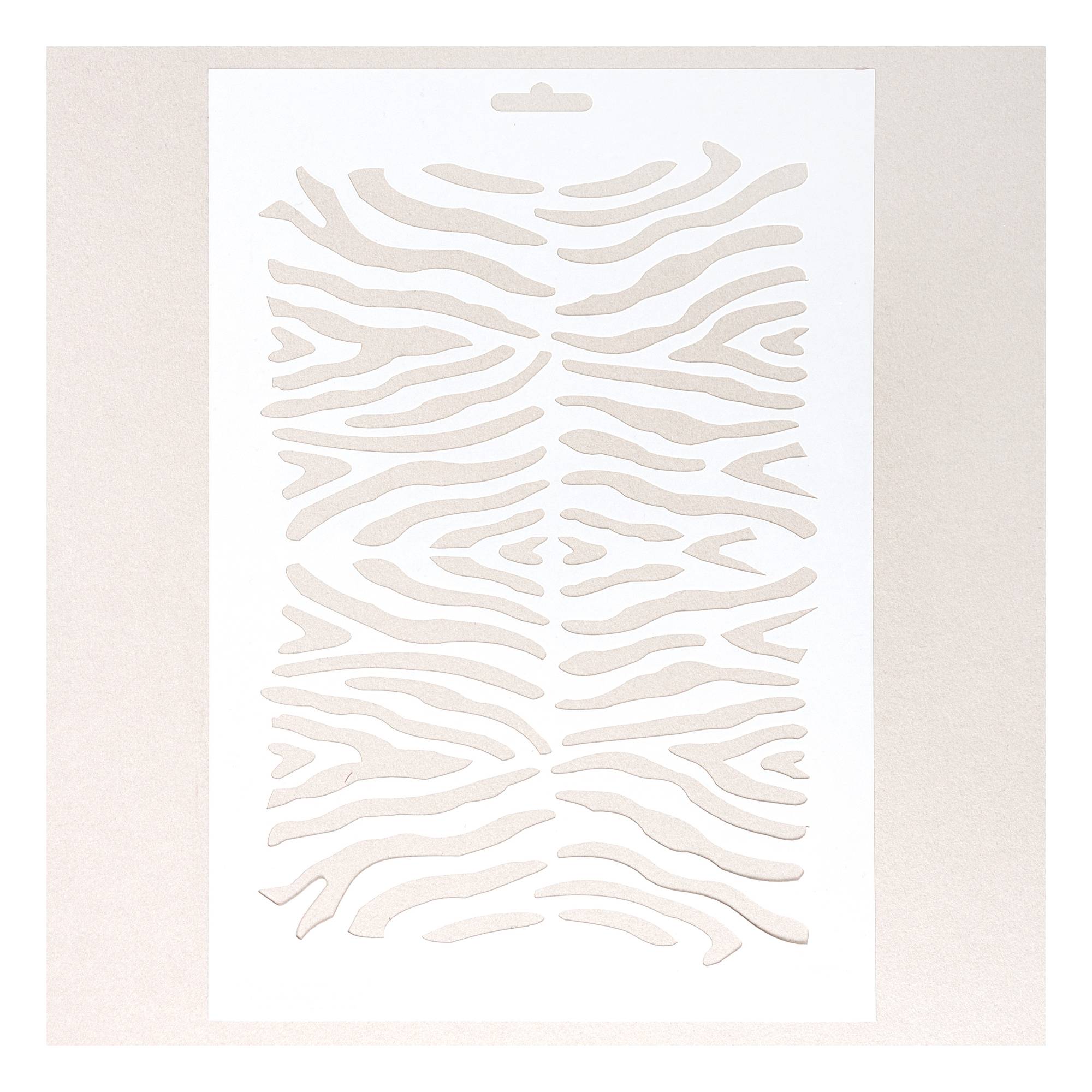 Zebra Stencil 21cm x 29cm