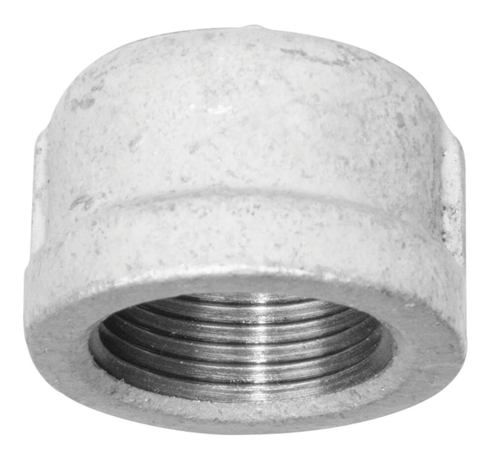 Aqua-Dynamic Galvanized Iron Fitting Cap, Female Pipe Thread, 1-1/4-in
