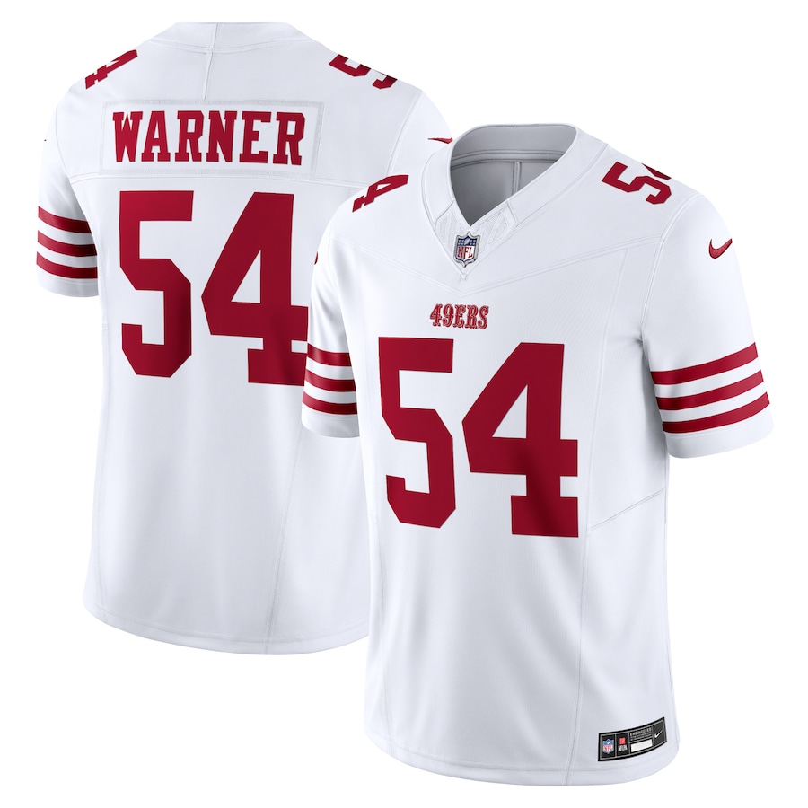 Fred Warner San Francisco 49ers Nike  Vapor F.U.S.E. Limited Jersey - White