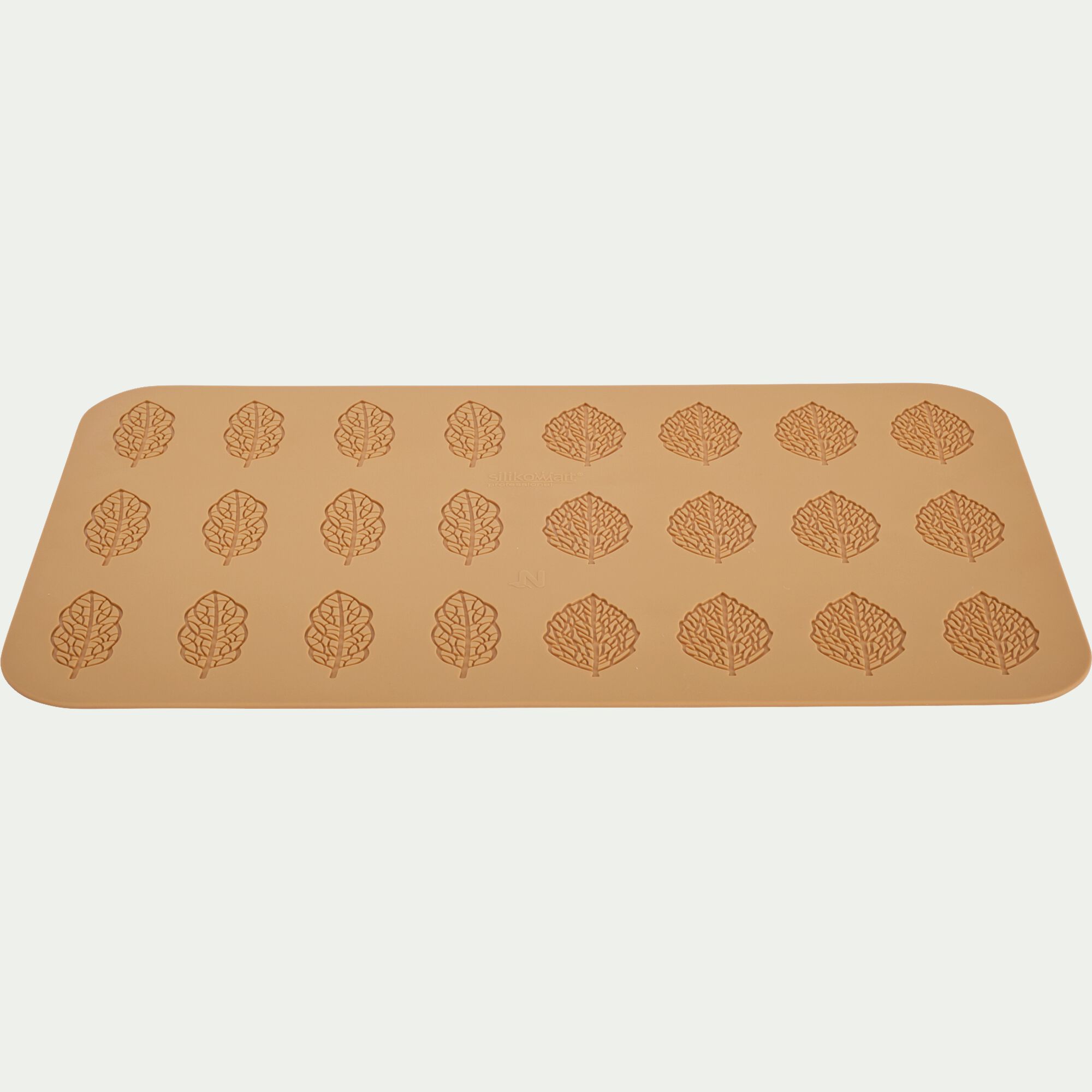 SILIKOMART - Lot de 24 moules en forme de feuille en silicone platinium - jaune
