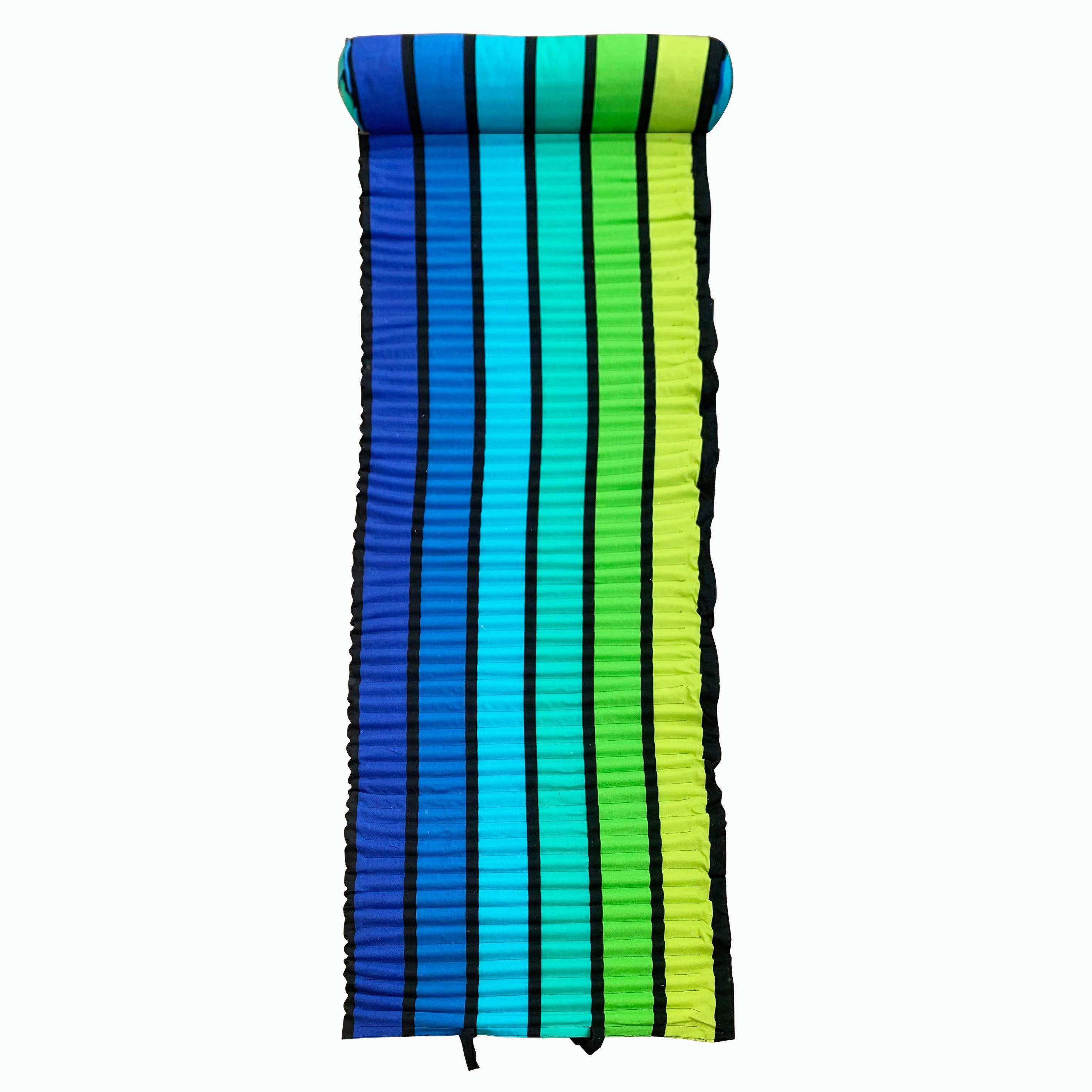 MATELAS POUR BAIN DE SOLEIL - Matelas de plage pour bain de soleil "Happy men" 60 x 180 bleu