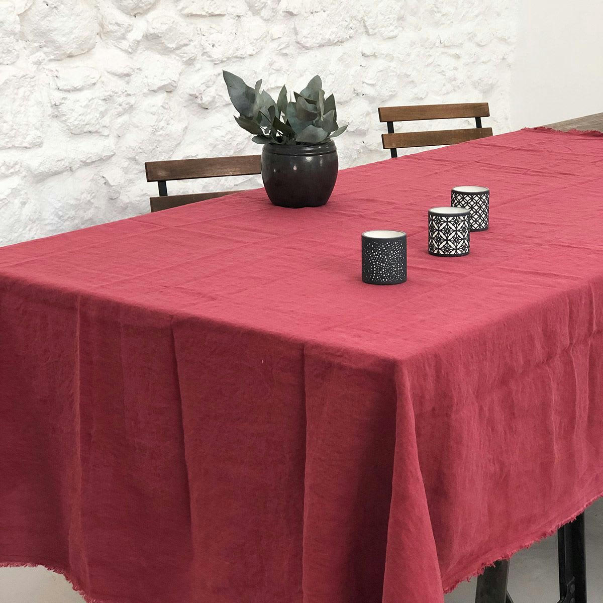 - Nappe en chanvre lavé