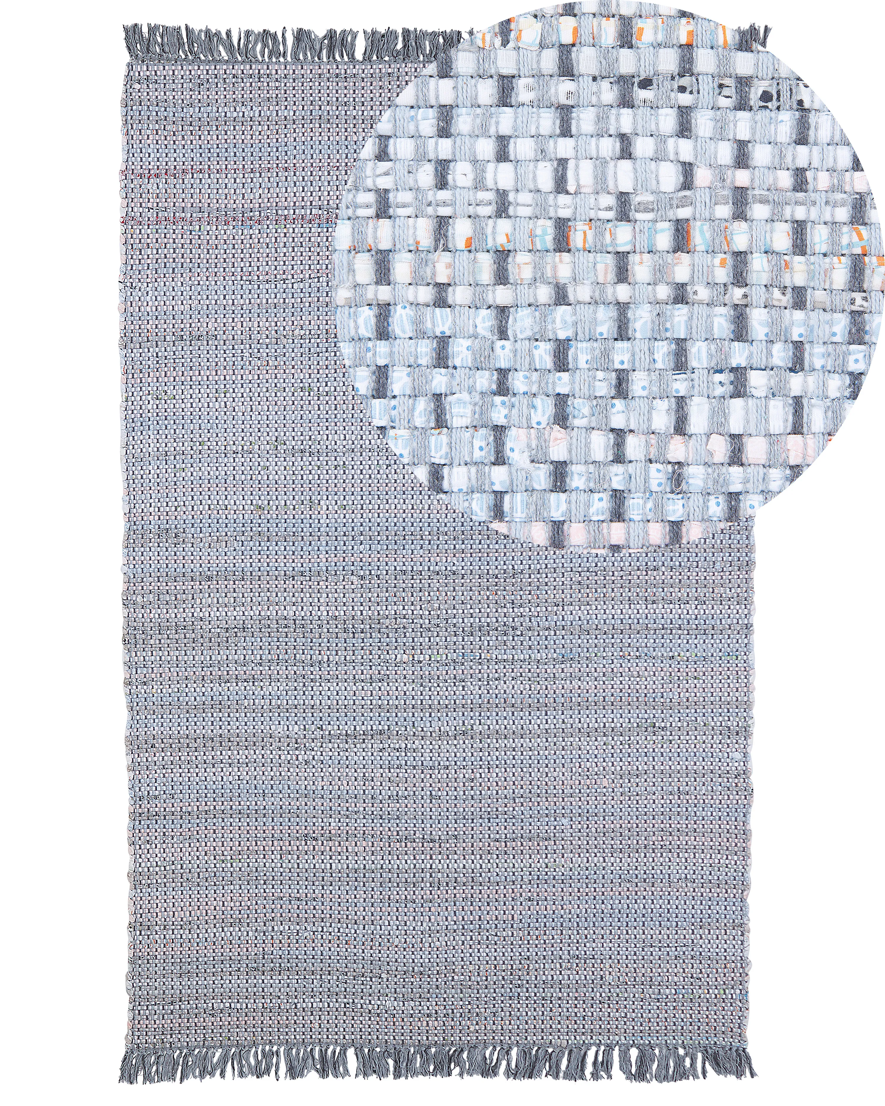 Rug BESNI Grey 140 x 200 cm Cotton