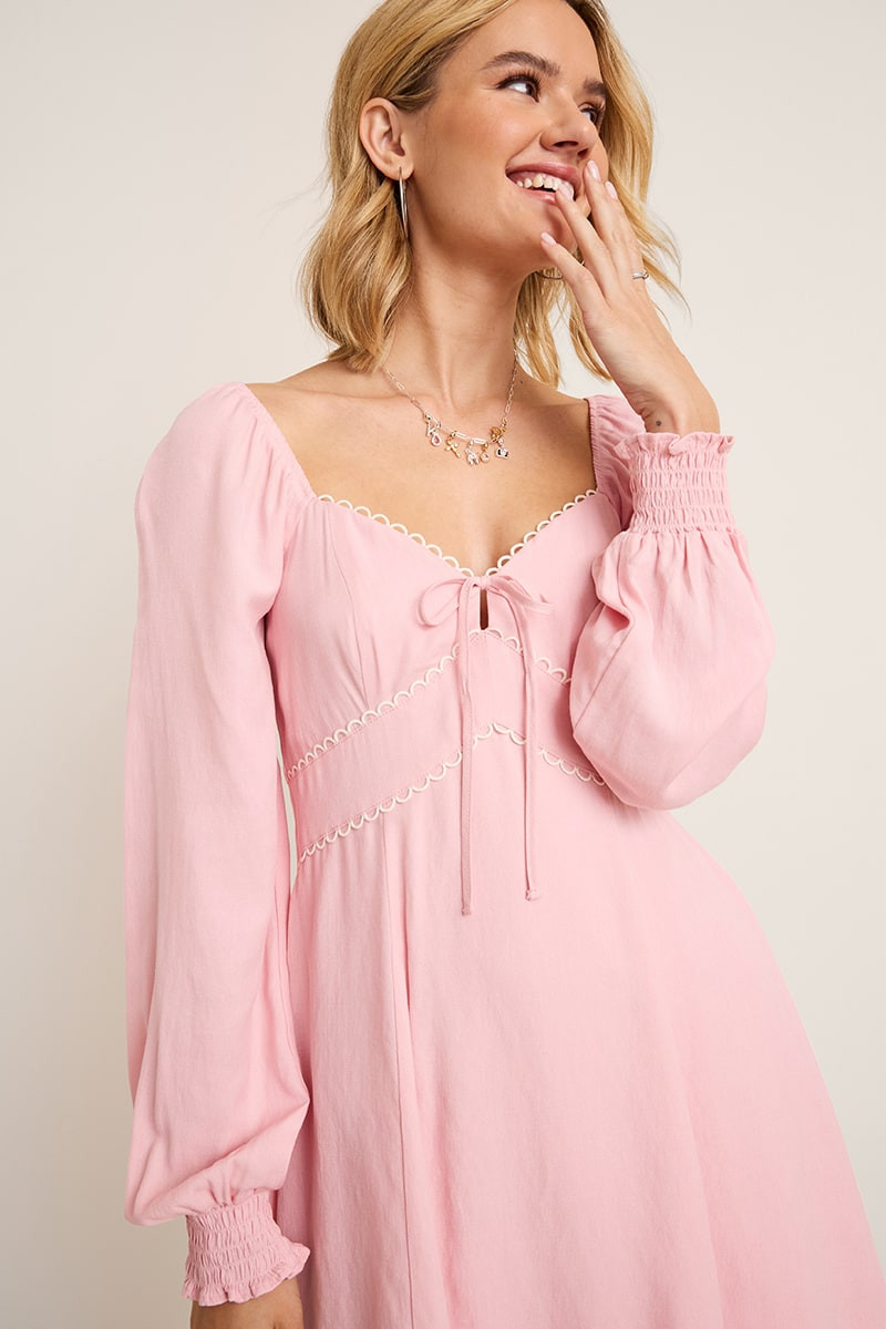 Betty Long Sleeve Mini Dress