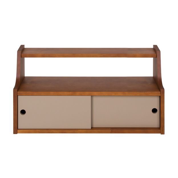 PRATELEIRA COM 2 PORTAS DE CORRER 36 CM X 70 CM X 25 CM NORMA