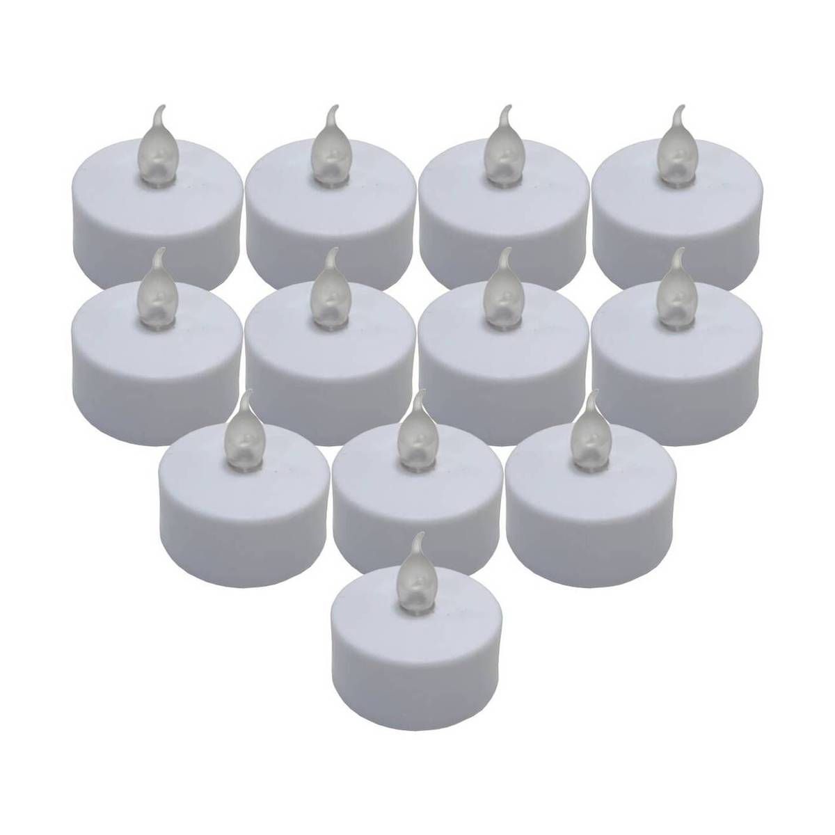 LED White Tealights 12 Pack