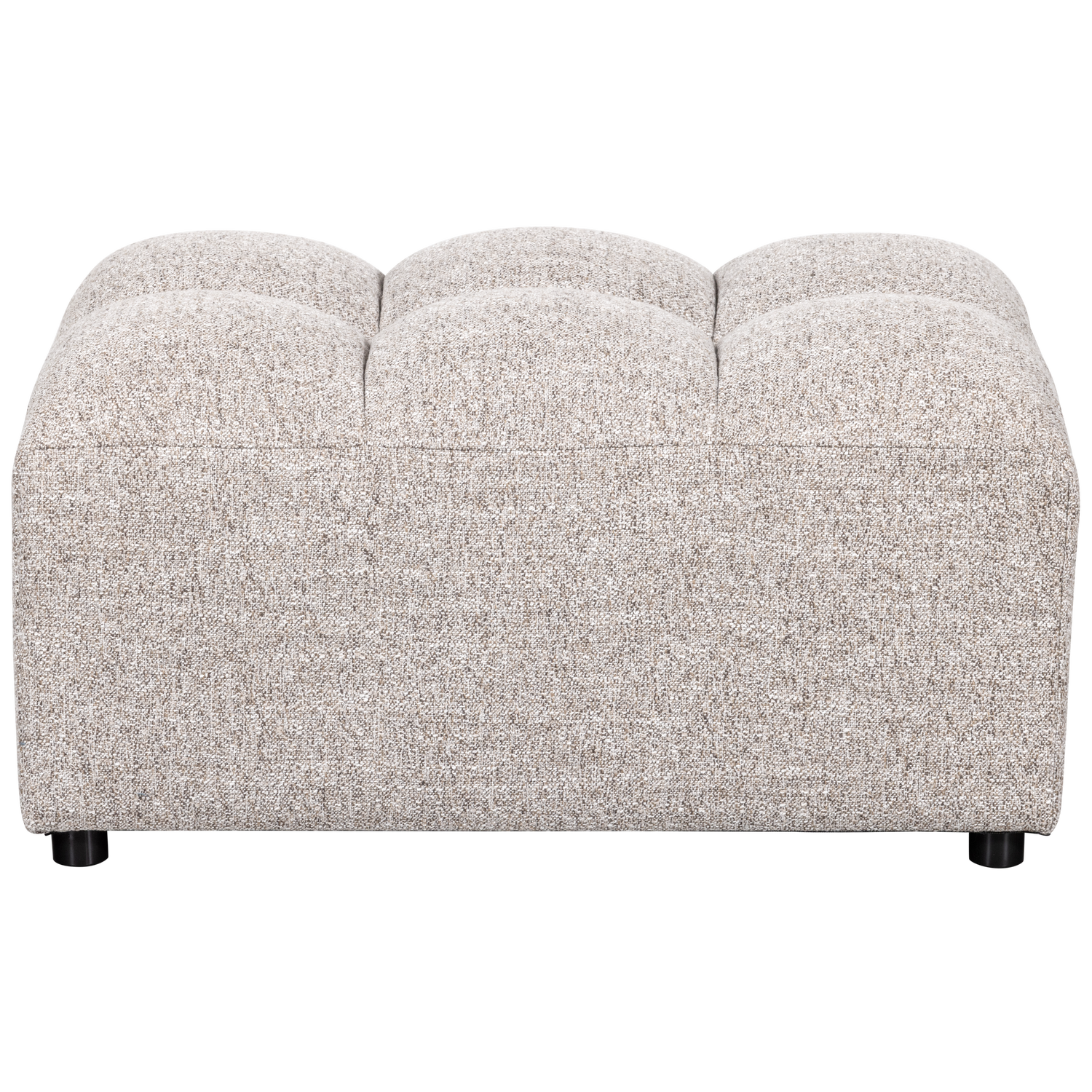 WOOOD hocker Allure - Geweven Stof - Naturel Melange
