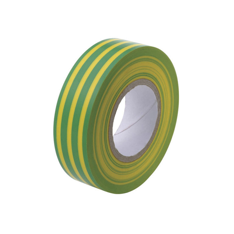 Ruban d'isolation électrique PVC Raytech jaune et vert 15 mm x 10 m PROFILE