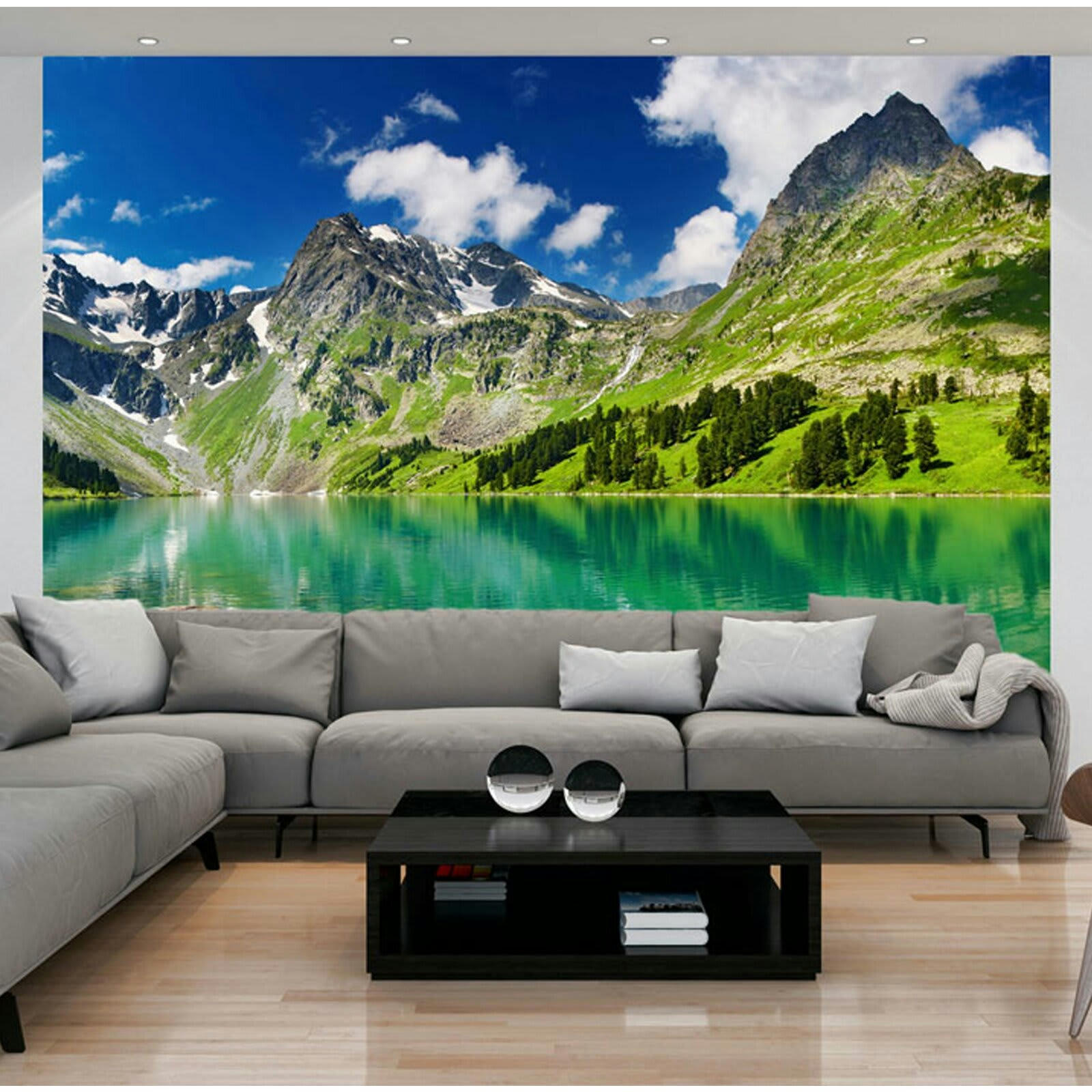 - Papier peint lac de montagne 350 x 270 cm