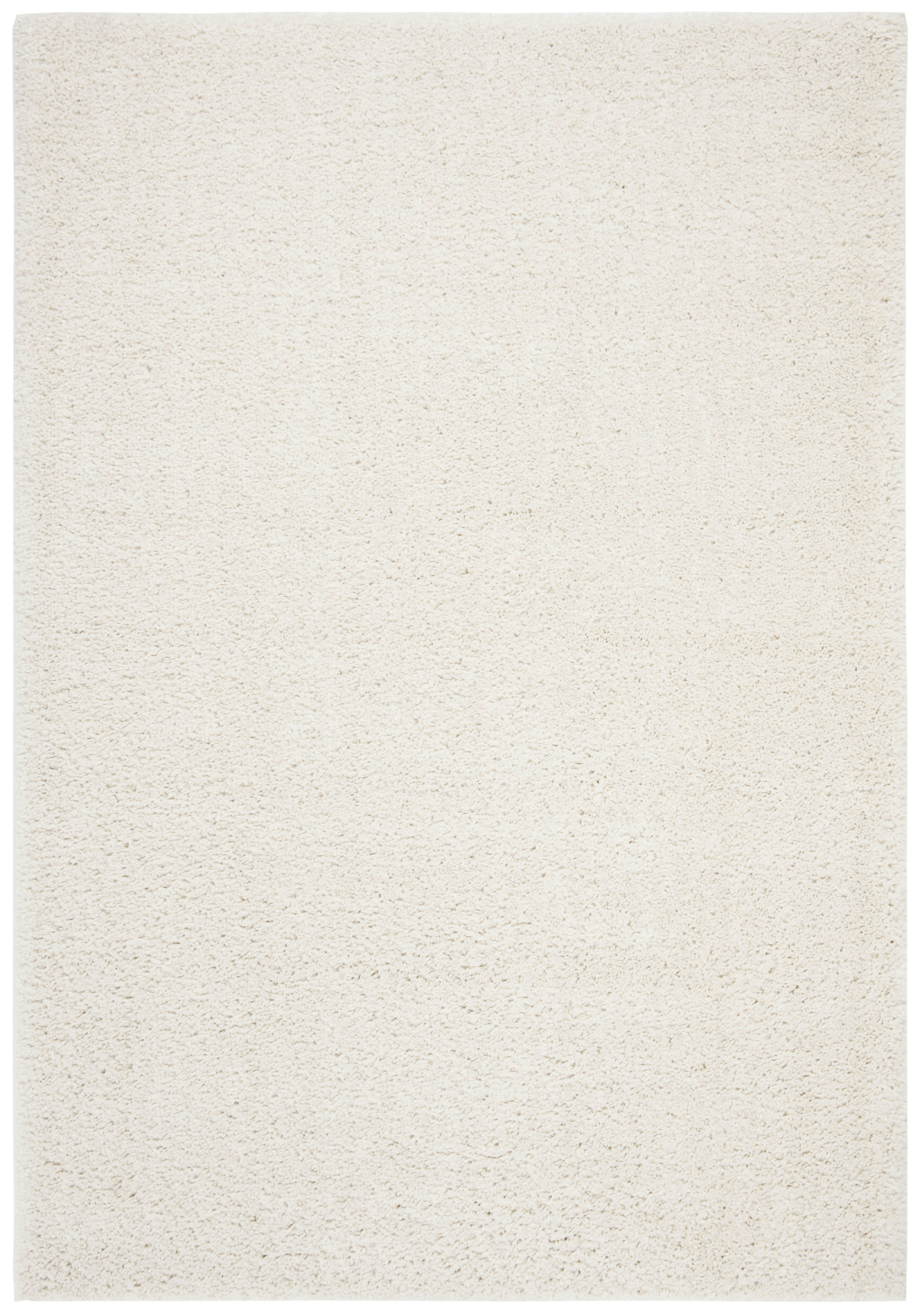 AUGUST SHAG - Tapis de salon interieur en  ivoire, 160 x 229 cm