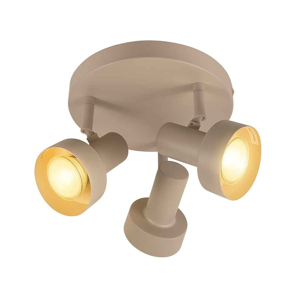 Freelight spot Lunata - 3 lichts - 20 x 15  cm - beige