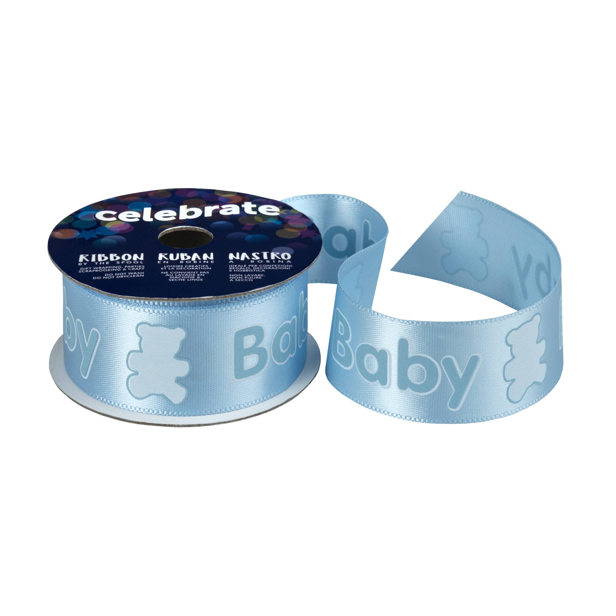 Baby Blue Baby Teddy Ribbon 25mm x 3m