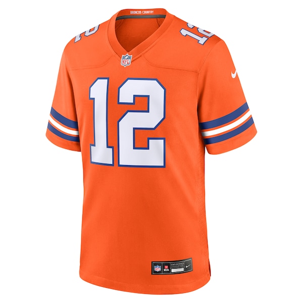 Tim Patrick Denver Broncos Nike Mile High Collection 1977 Throwback Player Game Jersey - Orange