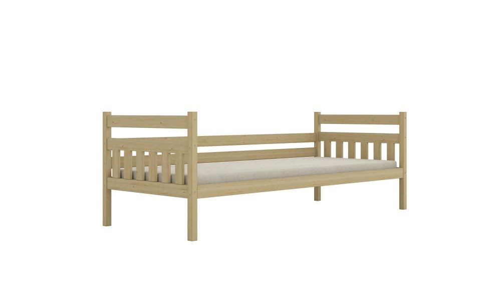 Łóżko dziecięce LULEK 160x80cm sosnadrewniane bez szuflady/bez materaca