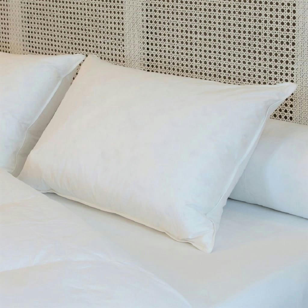 PREMIUM - Oreiller naturel mi-ferme en plumes et duvet 50x70 cm