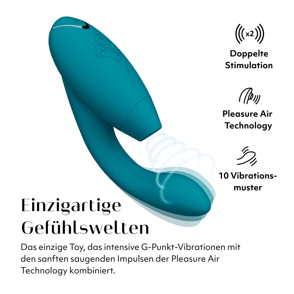DUO 2 - Der fortgeschrittene Dual-Stimulator für Klitoris und G-Punkt