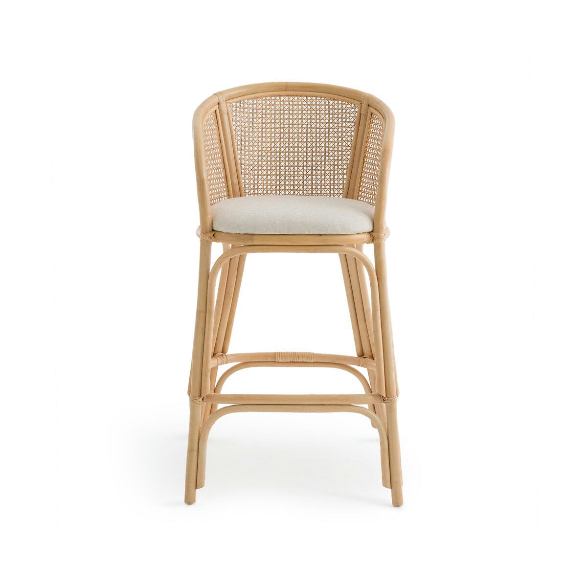Chaise de bar en rotin, Koni