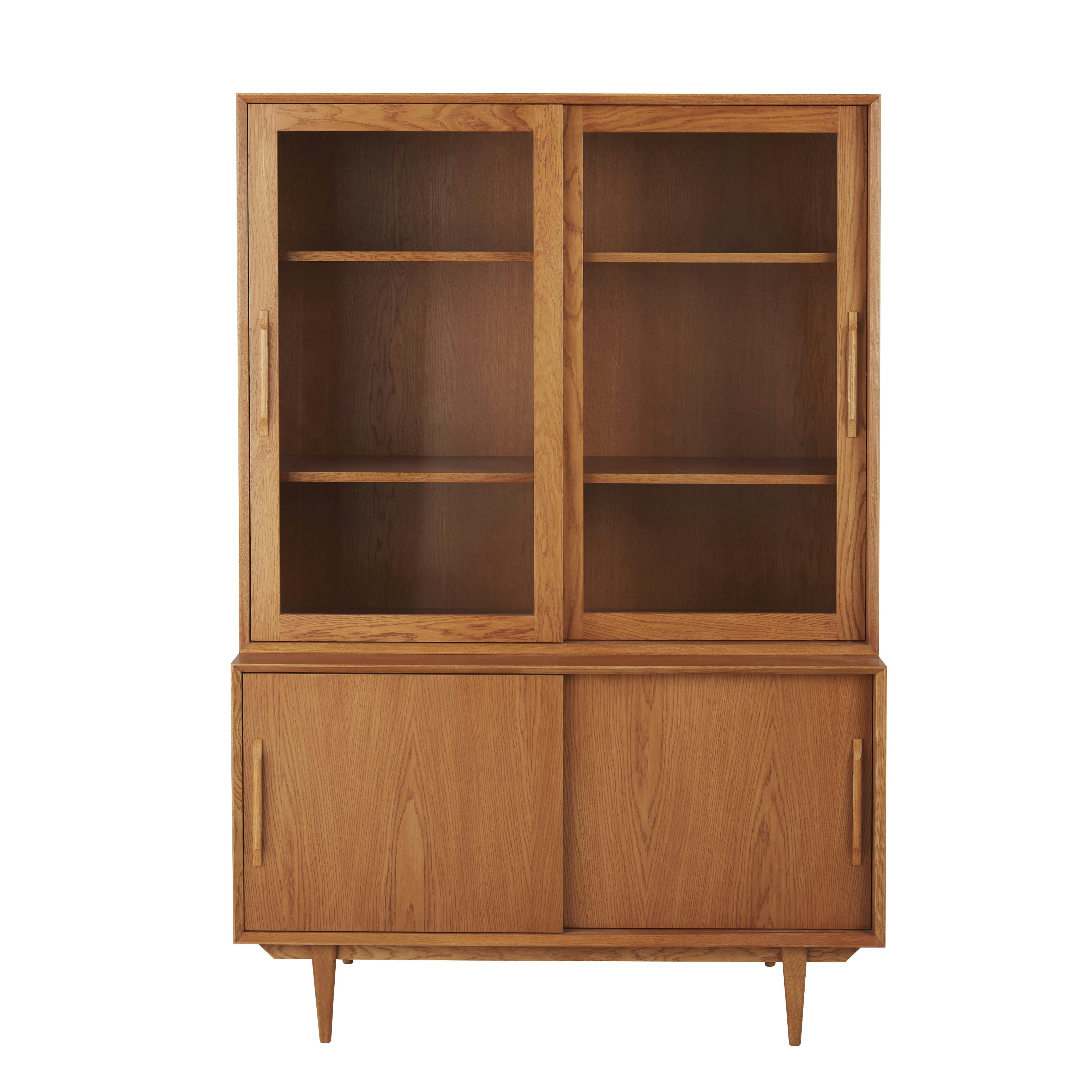 Portobello - Vaisselier vintage 2 portes coulissantes