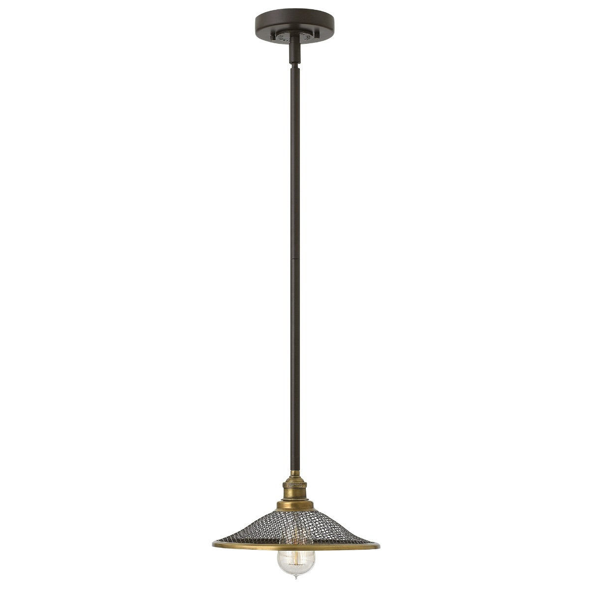 Lampa wisząca brązowo-mosiężna Rigby 1xE27x60W Hinkley