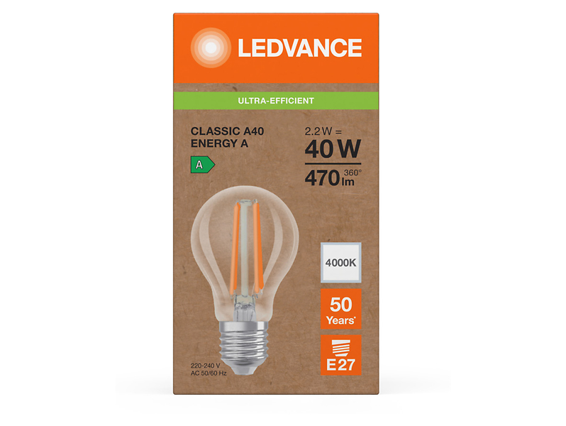 Żarówka LED Bańka E27 2,2W z neutralną barwą światła